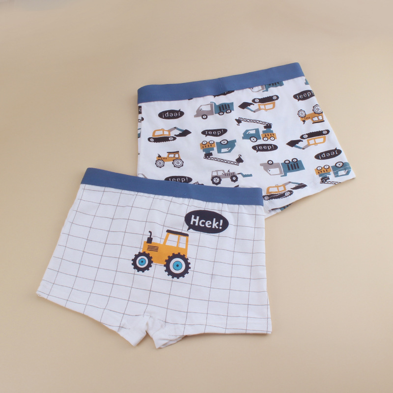 Vaikiški apatiniai berniukams be segtukų, medvilniniai bokseriai kūdikiams, dideliems berniukams, bokseriai urmu