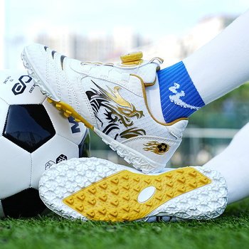 Παιδικά Ποδοσφαιρικά Παπούτσια Αγοριών 2024 Νέα Φθινοπωρινά Αθλητικά Παπούτσια Αγοριών με Περιστρεφόμενο Κουμπί για Μαθητές Δημοτικού Σχολείου tf Crushed Nail