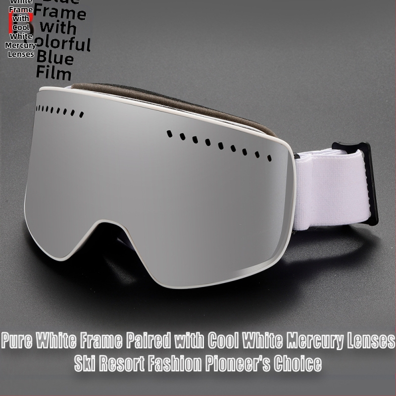 Magnetiniai siurbimo akiniai suaugusiems su dvigubu sluoksniu, apsaugantys nuo rasojimo, keičiami lęšiai, naktinio matymo cilindras, didelis matymo laukas, apsauga nuo sniego, alpinizmo, slidinėjimo akiniai