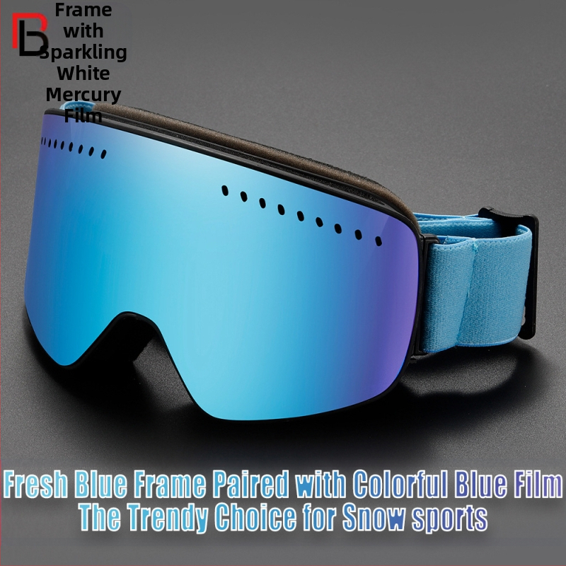 Магнитни вакуумни очила за възрастни с двуслойна защита от замъгляване, сменяеми лещи, цилиндър за нощно виждане с голямо зрително поле, защита на очите за сняг, ски очила за планинарство