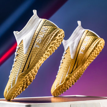 Határokon átnyúló, plus size, magas szárú focicipő, kültéri szöges, törött körmös, futball sportok, műfüves TF, csúszásmentes edzőcipők