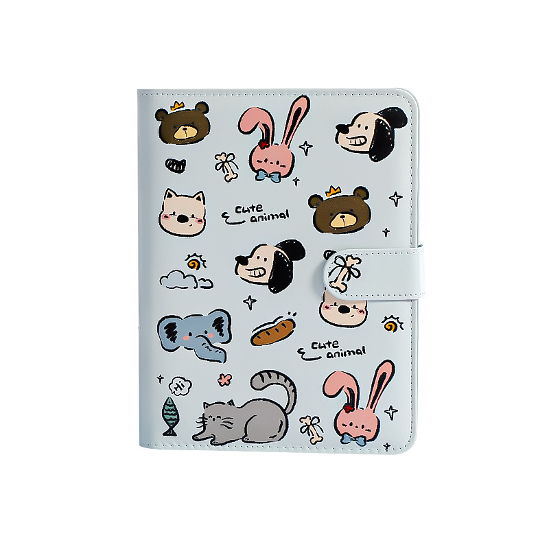 Нов оригинален Insa5 албум с четири решетки от PU карти, 3-инчов студентски вентилатор, изискан малък албум за съхранение на карти, албум за снимки