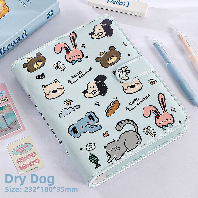 Нов оригинален Insa5 албум с четири решетки от PU карти, 3-инчов студентски вентилатор, изискан малък албум за съхранение на карти, албум за снимки