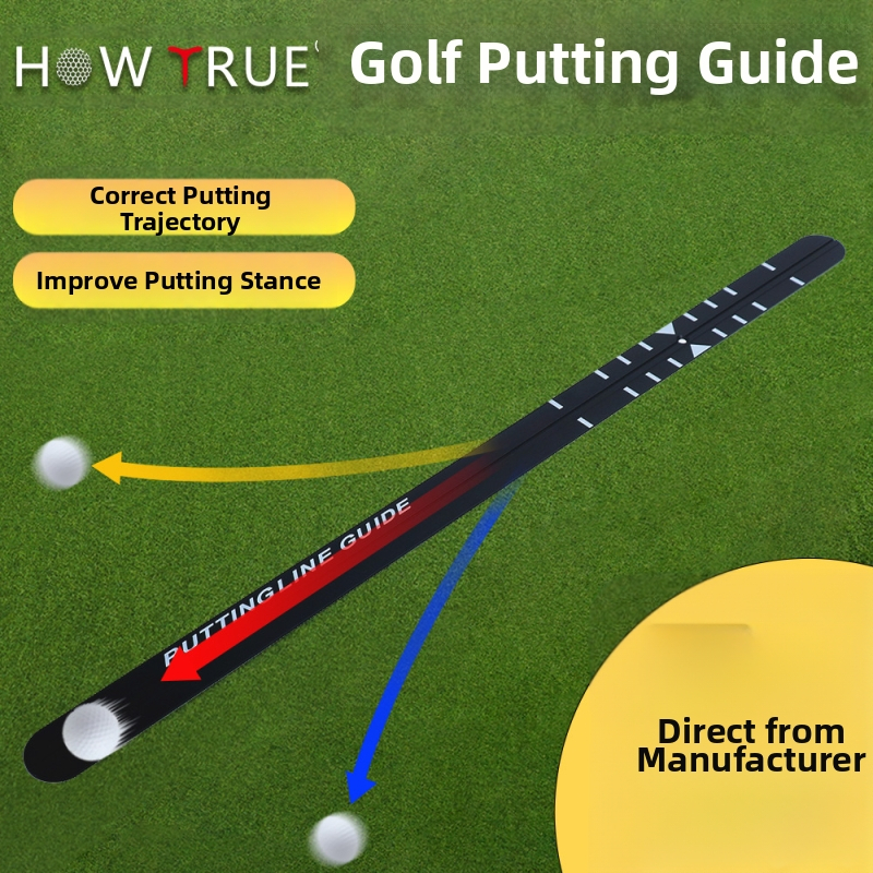 Uus golfiputteri joonlaud korrigeerib putteri trajektoori treenija alumiiniumsulamist skaalaputteri kalibreerimisjoonlauaga