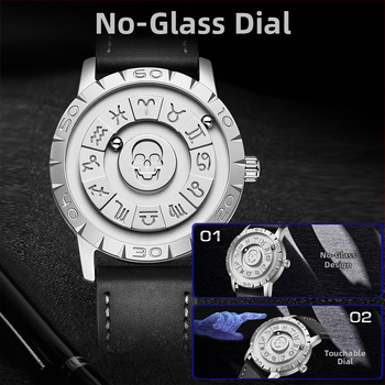 Εξατομικευμένο ρολόι χαλαζία με μαγνητική αιώρηση χωρίς δείκτη, με ζώνη μόδας, ανδρικό ρολόι, διασυνοριακό εξωτερικό εμπόριο χονδρικής