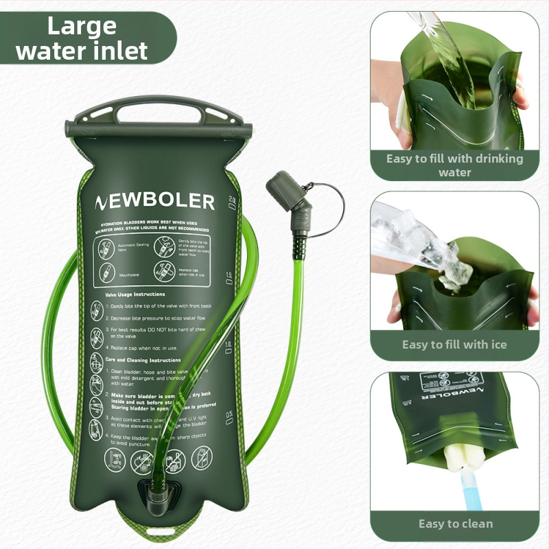 Спортна чанта за питейна вода на открито, преносима, за колоездене, бягане, крос-кънтри, голям отвор, сгъваема, мека бутилка за вода, раница за планинарство и вода