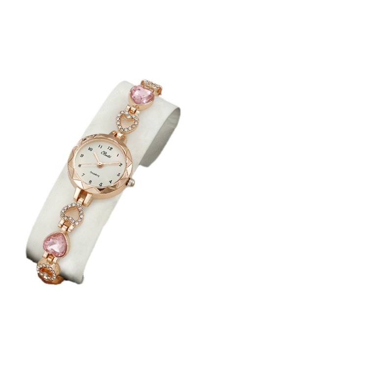 Piiriülene populaarne naiste lihtne ketasvalgusega luksuslik kvartskäevõrukell, luksuslik kolmeosaline ehtekella kombinatsioonülikond