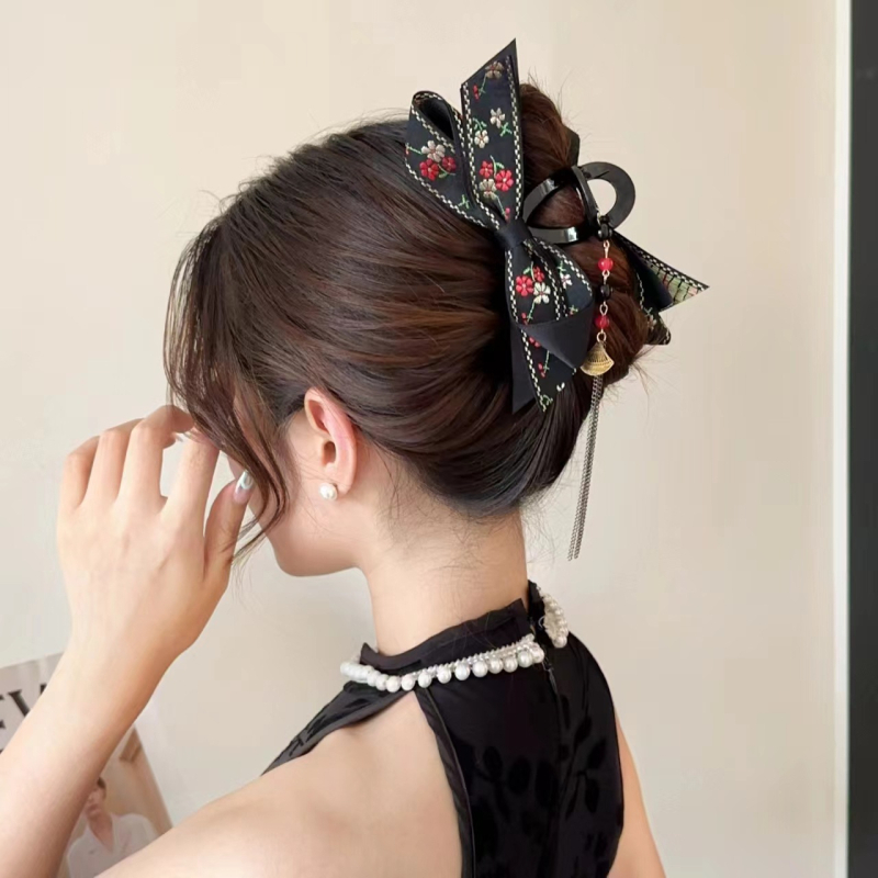 Vintage Paris Indijski cvijet Ljubav Dvostrana kopča za hvatanje Visokokvalitetna mašna Ukosnica za kosu Stražnji dio glave Šnala za morski pas