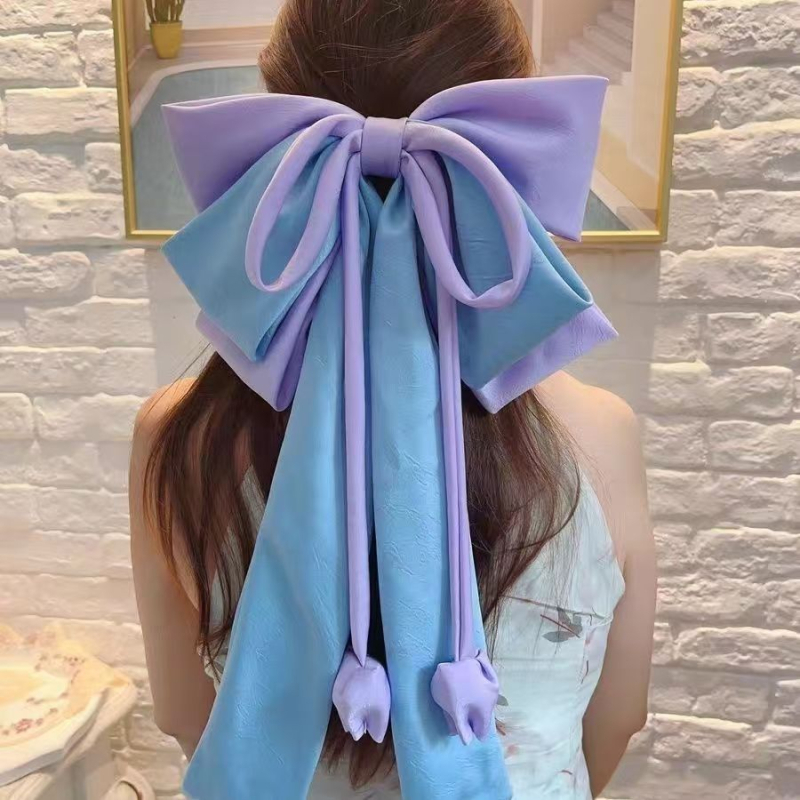 Kevad- ja suve uus stiil [Pink Mist Apricot Blossom] Kevad- ja suvemagus, taskukohane luksuslik ja tipptasemel lipsuga vedruklamber ülisuure disainiga