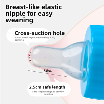 Бебешко шише, бебешко шише против задавяне и падане от полипропилен с дръжка, консумативи за майки и бебета на едро, персонализирано от фабриката