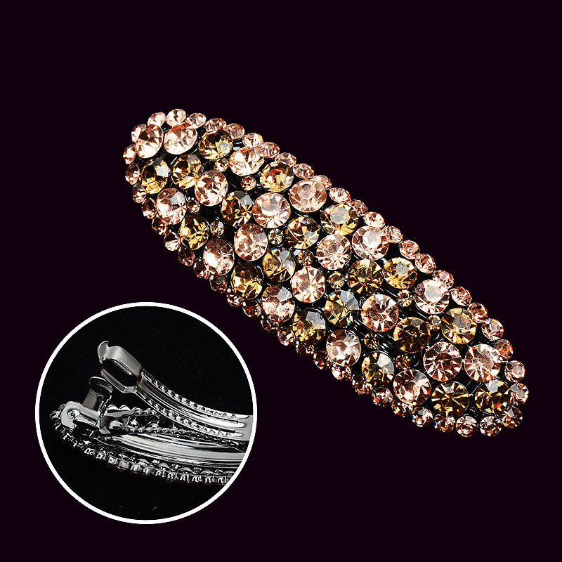 Nou jumătate stras agrafe cap spate clip agrafe primăvară Pontail clip orizontal top clip accesorii de păr pentru femei