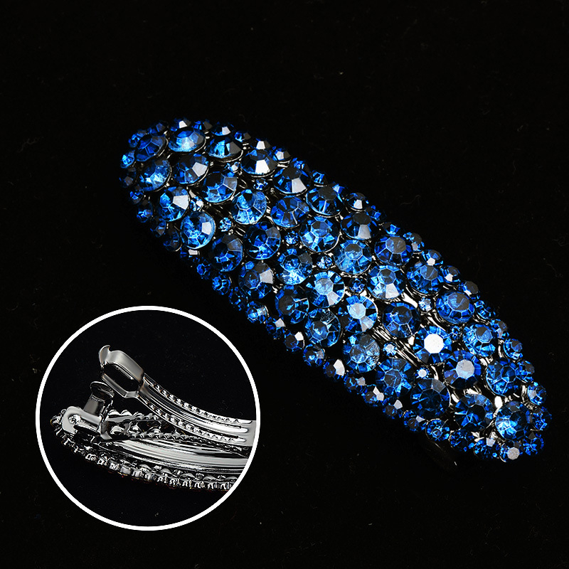 Nou jumătate stras agrafe cap spate clip agrafe primăvară Pontail clip orizontal top clip accesorii de păr pentru femei