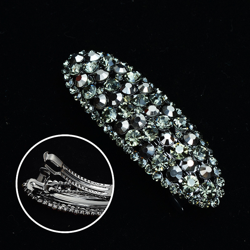 Nou jumătate stras agrafe cap spate clip agrafe primăvară Pontail clip orizontal top clip accesorii de păr pentru femei