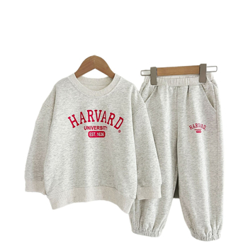 Παιδικό κοστούμι Άνοιξη και Φθινόπωρο Νέα Αθλητική φόρμα για αγόρια με γράμματα και εκτύπωση, Φόρμα για μωρά κορίτσια, Μοντέρνο παντελόνι φόρμας δύο τεμαχίων