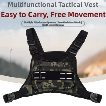 Vīriešu daudzfunkcionāla treniņu skriešanas sporta soma āra taktiskā vestes soma militārā fanu taktiskā vestes soma