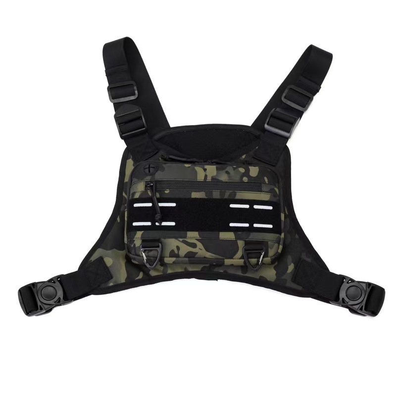 Vīriešu daudzfunkcionāla treniņu skriešanas sporta soma āra taktiskā vestes soma militārā fanu taktiskā vestes soma