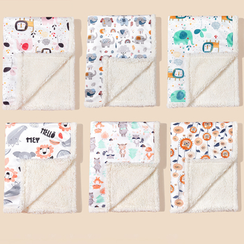 Vastsündinu sügis-talvine trükitud kahekihiline paksendatud lambavillast tekk, multifilmiteemaline lastetekk, lapsevankri kate, uinakutekk