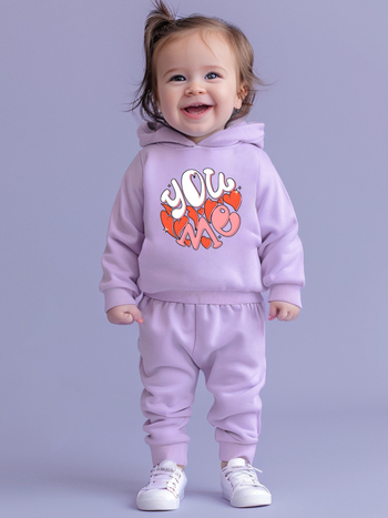 Διασυνοριακές Εξαγωγές Εργοστασίων Άμεσες Πωλήσεις Παιδικών Ρούχων Ευρωπαϊκών και Αμερικανικών Παιδικών Ρούχων με Κουκούλα, Φούτερ με Στάμπα Αγάπης για Κορίτσια