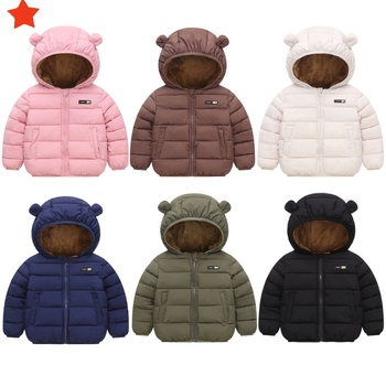 2025. aasta uus talvine laste puuvillane ülerõivaste hulgimüügist pärit fliisvoodriga paksendatud kapuutsiga beebijakk meestele ja naistele, väikese ja keskmise suurusega laste puuvill