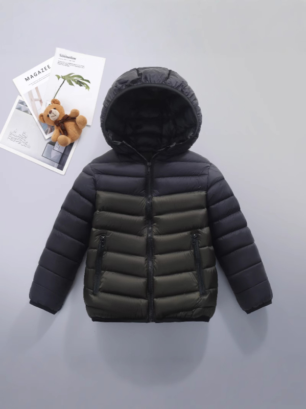 Zahraničný obchod 2025 Nové detské bavlnené vrchné oblečenie pre chlapcov a dievčatá, zostrihané topy, zimné oblečenie, študentské bavlnené prešívané bundy, detské bavlnené vrchné oblečenie stredných a veľkých veľkostí