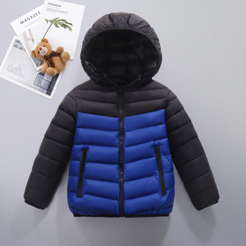 Zahraničný obchod 2025 Nové detské bavlnené vrchné oblečenie pre chlapcov a dievčatá, zostrihané topy, zimné oblečenie, študentské bavlnené prešívané bundy, detské bavlnené vrchné oblečenie stredných a veľkých veľkostí