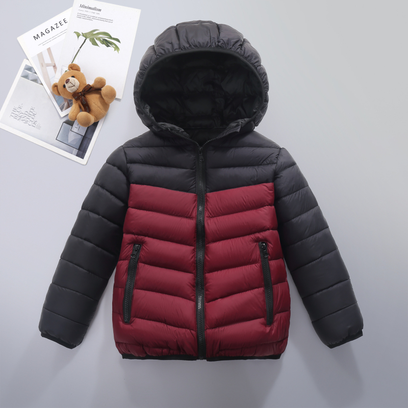 Zahraničný obchod 2025 Nové detské bavlnené vrchné oblečenie pre chlapcov a dievčatá, zostrihané topy, zimné oblečenie, študentské bavlnené prešívané bundy, detské bavlnené vrchné oblečenie stredných a veľkých veľkostí