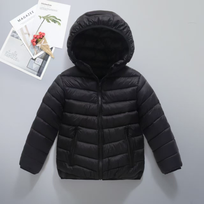 Zahraničný obchod 2025 Nové detské bavlnené vrchné oblečenie pre chlapcov a dievčatá, zostrihané topy, zimné oblečenie, študentské bavlnené prešívané bundy, detské bavlnené vrchné oblečenie stredných a veľkých veľkostí