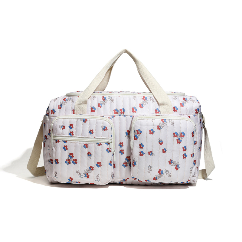 Rajzfilm aranyos medvés hordozható anyuka táska kiránduláshoz, nagy kapacitású, több zsebes anya- és babatáska, utazó babatároló táska