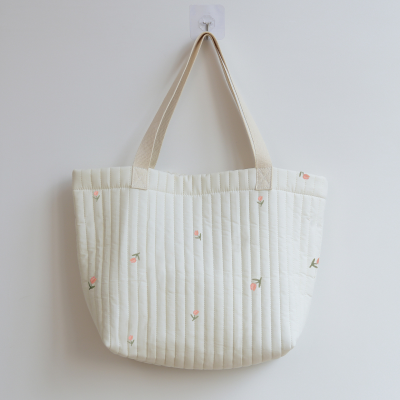 Japoniška ir korėjietiška grynos medvilnės didelės talpos mamytės krepšys laikymo rankinė paprasta didelės talpos pažastų krepšys mamai ir kūdikiui mergaitėms laisvalaikio krepšys