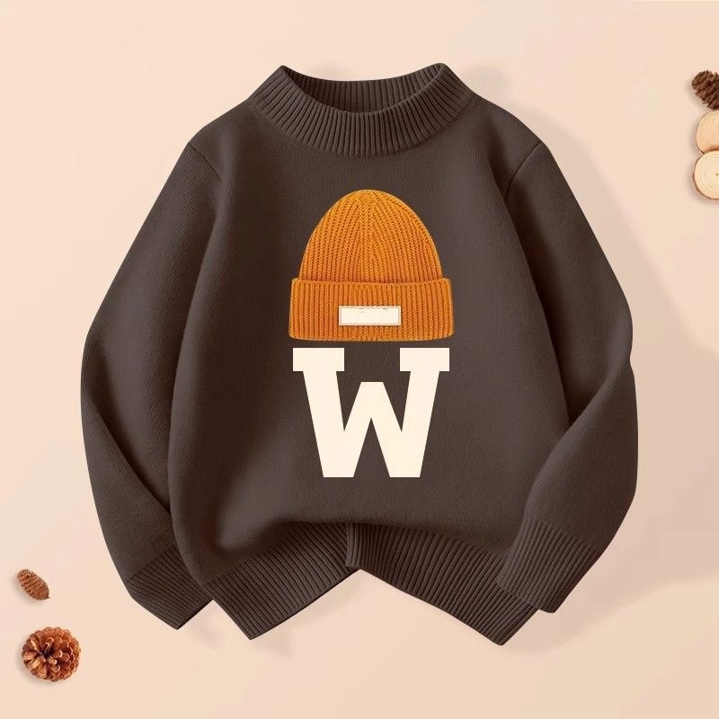 Dječaci i djevojčice Zimska moda Zapadnjački stil Duga majica Ležerna Duga Rukavina s Fleece Podstavom Zadebljana Jesensko-zimska Pržena Ulica Dvodijelni Set