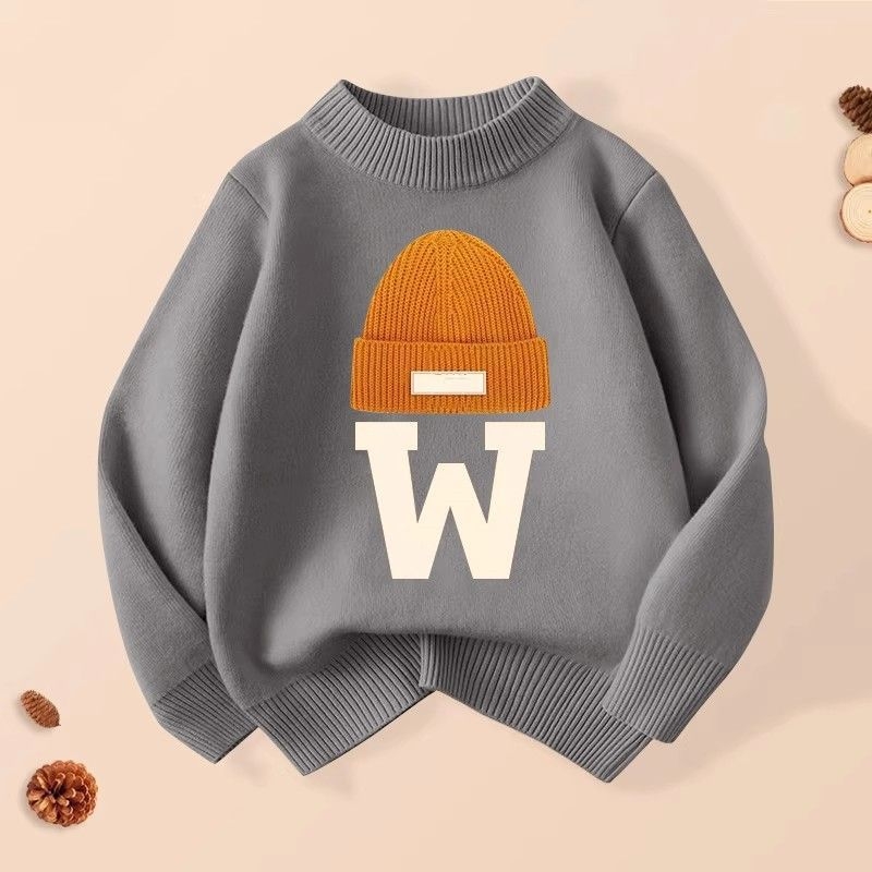 Dječaci i djevojčice Zimska moda Zapadnjački stil Duga majica Ležerna Duga Rukavina s Fleece Podstavom Zadebljana Jesensko-zimska Pržena Ulica Dvodijelni Set