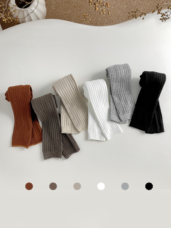 Παιδικό κολάν για μωρά, άνοιξη και φθινόπωρο, λεπτό, μεσαίου και χονδρού χρώματος, λευκό ριγέ παντελόνι μέχρι τον αστράγαλο, για μεσαίου και μεγάλου μεγέθους παιδιά