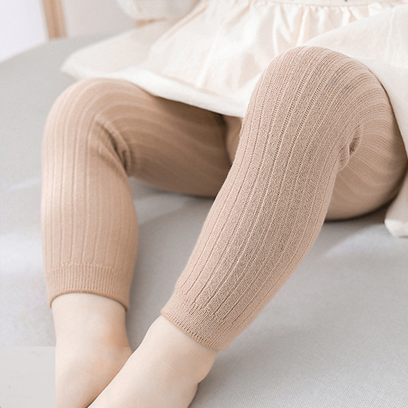 Παιδικό κολάν για μωρά, άνοιξη και φθινόπωρο, λεπτό, μεσαίου και χονδρού χρώματος, λευκό ριγέ παντελόνι μέχρι τον αστράγαλο, για μεσαίου και μεγάλου μεγέθους παιδιά