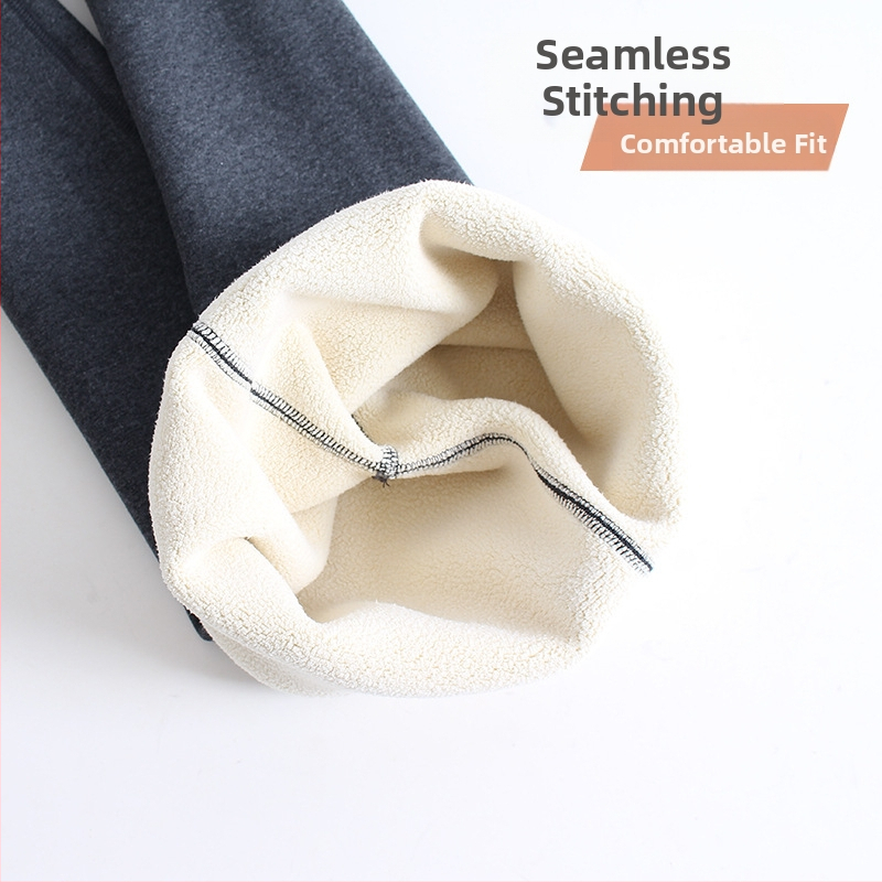 Детски клинове с поларена подплата, удебелени панталони за есен и зима, детски тесни панталони, зимни без кости, едноцветни панталони за връхно облекло