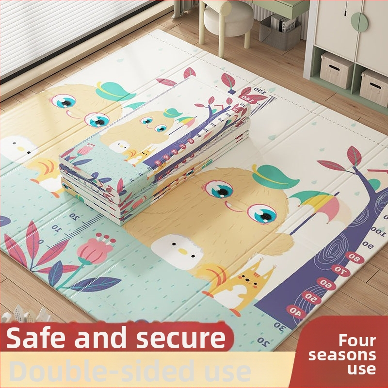 Бебешка постелка за пълзене, удебелена, за дома, бебешка всекидневна, сгъваема постелка за пълзене, без мирис, детска постелка от снадена пяна