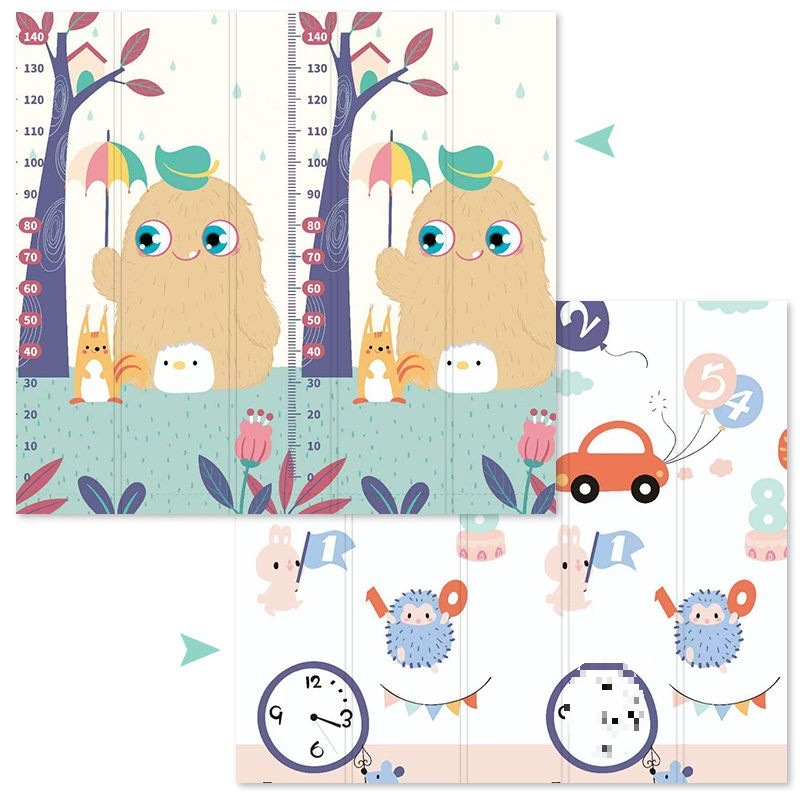 Kūdikių ropojamasis kilimėlis, sutankintas namų kūdikių svetainės sulankstomas ropojamasis kilimėlis, bekvapis vaikams skirtas sujungtas putplasčio grindų kilimėlis