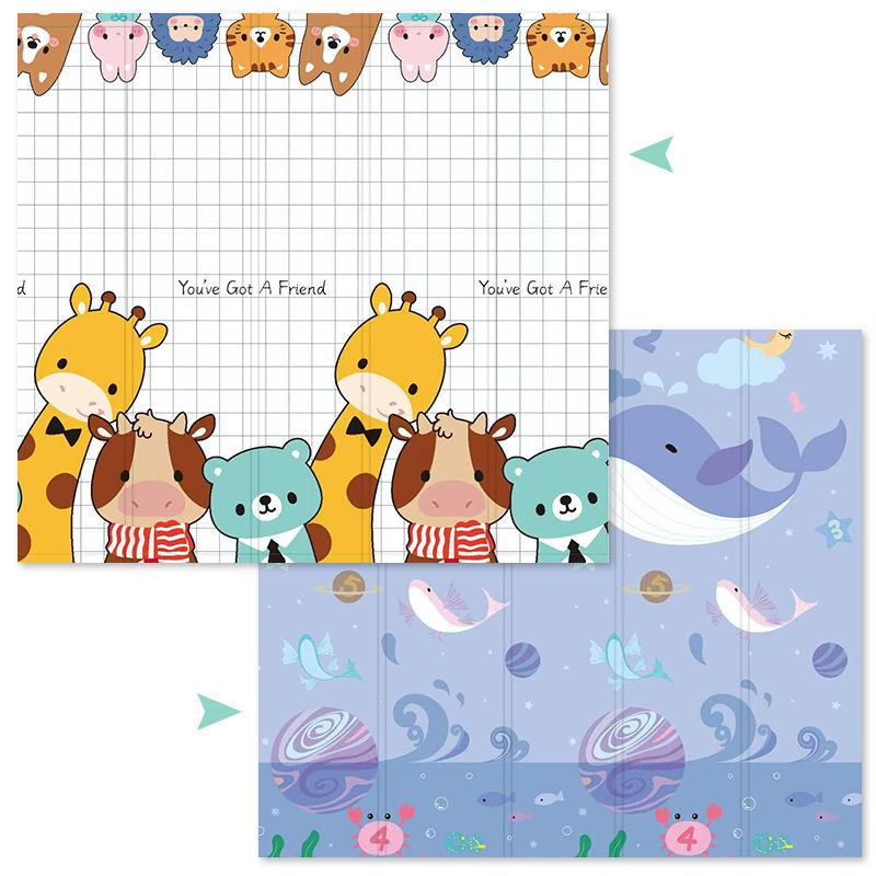 Kūdikių ropojamasis kilimėlis, sutankintas namų kūdikių svetainės sulankstomas ropojamasis kilimėlis, bekvapis vaikams skirtas sujungtas putplasčio grindų kilimėlis