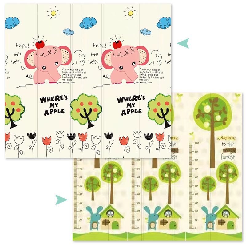 Kūdikių ropojamasis kilimėlis, sutankintas namų kūdikių svetainės sulankstomas ropojamasis kilimėlis, bekvapis vaikams skirtas sujungtas putplasčio grindų kilimėlis