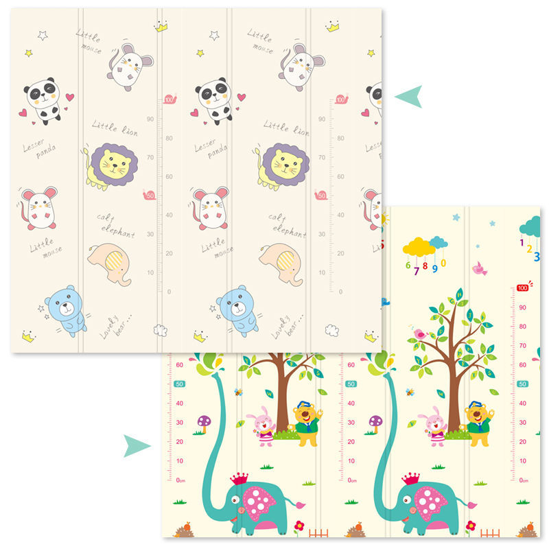 Kūdikių ropojamasis kilimėlis, sutankintas namų kūdikių svetainės sulankstomas ropojamasis kilimėlis, bekvapis vaikams skirtas sujungtas putplasčio grindų kilimėlis