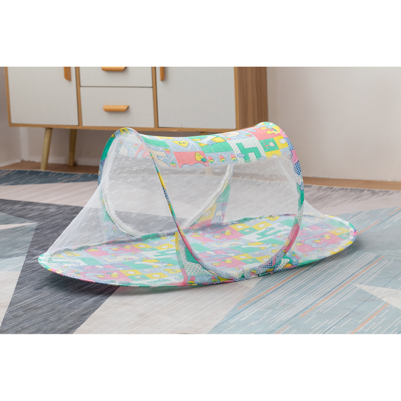 Laste kokkupandav sääsevõrk beebile - paigaldusvaba sääsevõrk beebile, koomiksikujuline paadikujuline sääsevõrk lukuga sääsevõrk