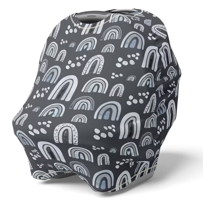 Piiriülene beebiturvaistme kate, tõukuri kate, taluteemaline trükitud korvikate, mitmeotstarbeline imetamisrätik