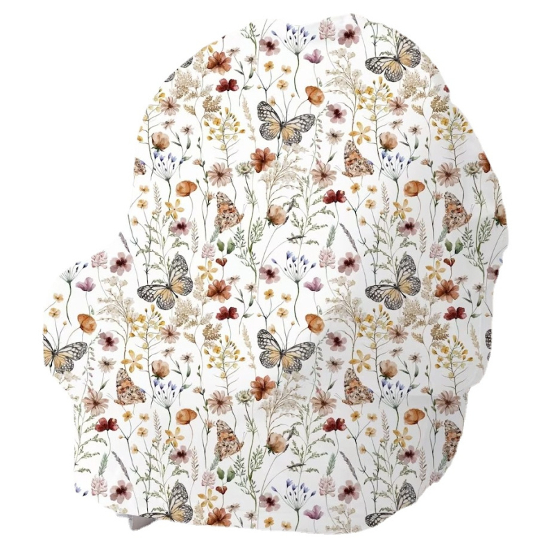 Piiriülene beebiturvaistme kate, tõukuri kate, taluteemaline trükitud korvikate, mitmeotstarbeline imetamisrätik