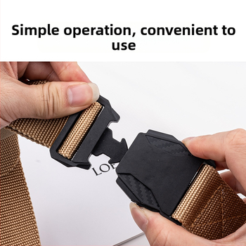 Νέα ζώνη Cobra Buckle για άνδρες, υπαίθρια, στρατιωτική εκπαίδευση, γρήγορης απελευθέρωσης, αθλητική ζώνη από καμβά