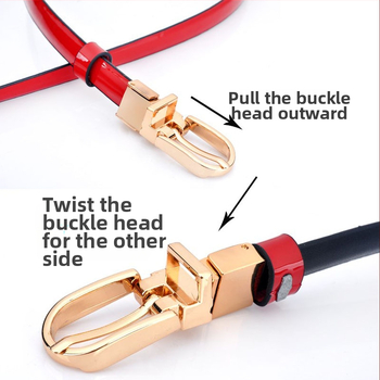 Διασυνοριακή Προμήθεια Amazon eBay Γυναικεία Κορεάτικη Γνήσια Δερμάτινη Λεπτή Ζώνη Joker Διακοσμητική Ζώνη Τζιν Φόρεμα