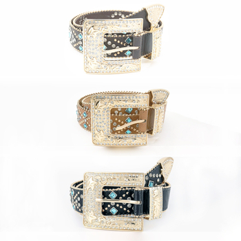 Νέα ζώνη με αγκράφα και στρας, γυναικεία ζώνη με σταυρό και χάντρες, διακοσμητική ζώνη, ευρωπαϊκή και αμερικανική, έτοιμη για αγορά.