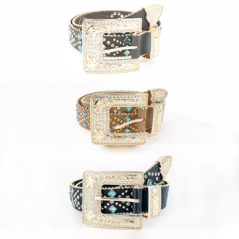 Naiste pandlaga uus kivikestega vöö, piiriülene ristihelmestega dekoratiivne vöö, Euroopa ja Ameerika teksade kaunistustega valmis laos