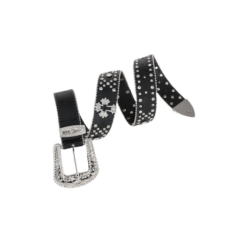 Naiste pandlaga uus kivikestega vöö, piiriülene ristihelmestega dekoratiivne vöö, Euroopa ja Ameerika teksade kaunistustega valmis laos