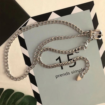 Ins Style metallist vööketi aksessuaarid Naiste suvine universaalne seelik, teksad, dekoratiivne õhuke kett, interneti kuulsuste keti vöö