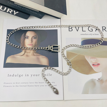 Ins Style metallist vööketi aksessuaarid Naiste suvine universaalne seelik, teksad, dekoratiivne õhuke kett, interneti kuulsuste keti vöö