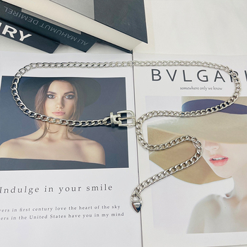 Ins Style metallist vööketi aksessuaarid Naiste suvine universaalne seelik, teksad, dekoratiivne õhuke kett, interneti kuulsuste keti vöö